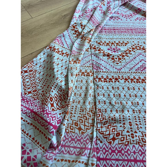 BCBGMAXAZRIA Women's Size S Boho Geometric Print Maxi Wrap Skirt - Picture 6 of 9